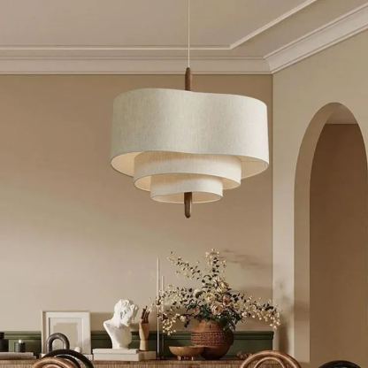 Renée Modern Pebble Fabric Pendant Light Bedroom Dining Room