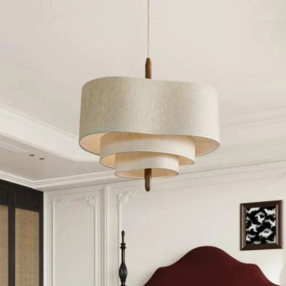 Renée Modern Pebble Fabric Pendant Light Bedroom Dining Room
