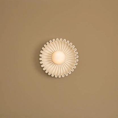 Elif Unusual Round Marble Glass Wall Lamp Indoor