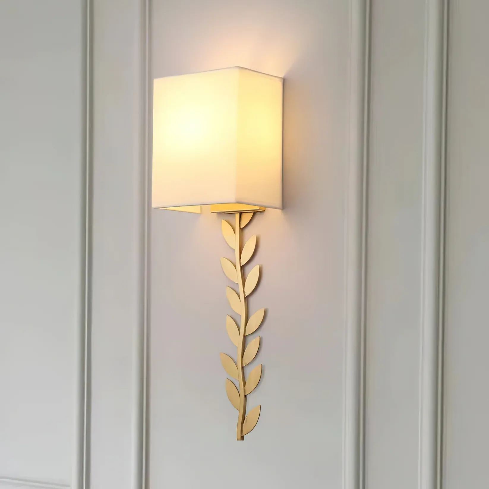 Valentina Modern Minimalism  Wall Lamp Metal Fabric Bedroom  Dining Room