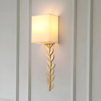 Valentina Modern Minimalism  Wall Lamp Metal Fabric Bedroom  Dining Room