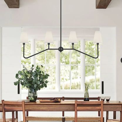 Alessio Vintage Classical Metal Fabric Pendant Light Shades Living Dining Room