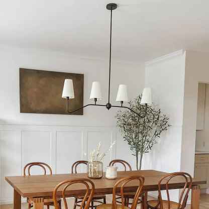 Alessio Vintage Classical Metal Fabric Pendant Light Shades Living Dining Room