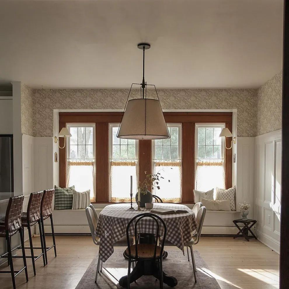 Alessio Vintage Special Metal Fabric Pendant Light Shades Dining Room