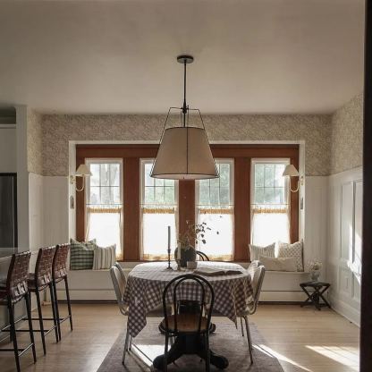 Alessio Vintage Special Metal Fabric Pendant Light Shades Dining Room