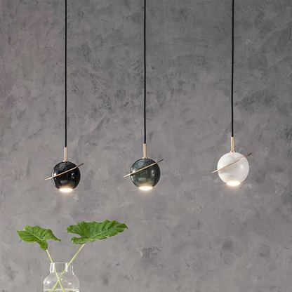 Valentina Modern Sphere Marble Pendant Light Bedroom Dining Room