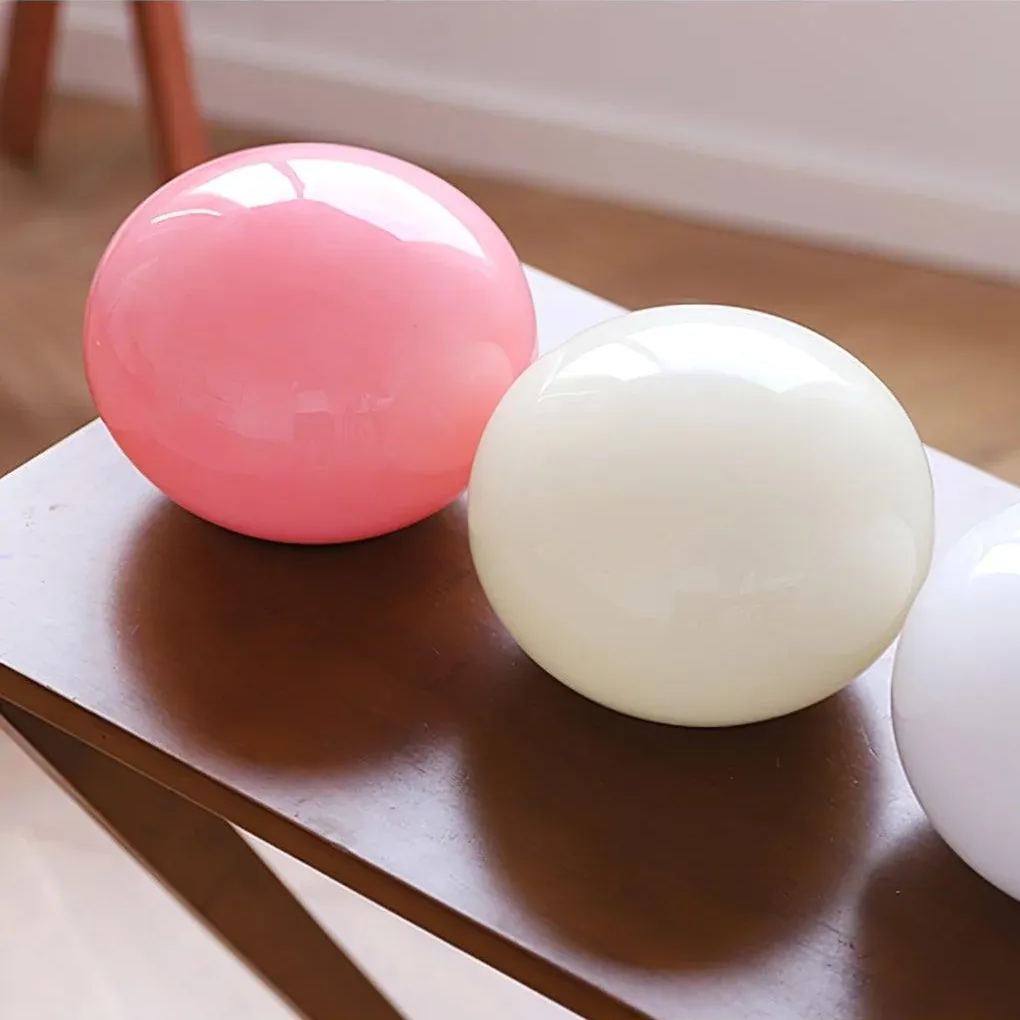 Elif Modern Marshmallow Round Glass Wall Light Shades Bedroom Hallway