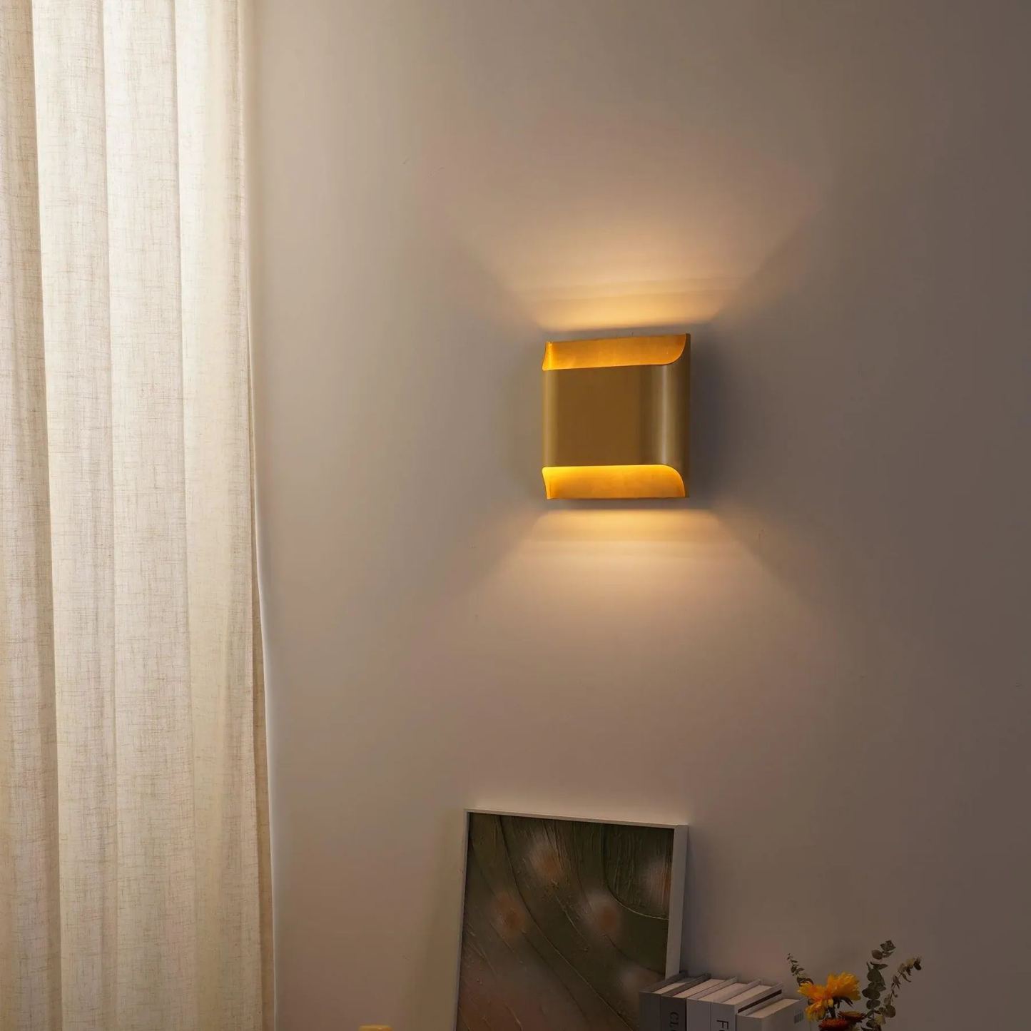 Orr Vintage Industrial Square Metal Wall Light Hallway Bathroom Bedroom