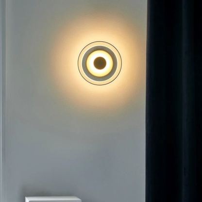 Hailie Modern Round Bowl Glass Wall Light Shades Bedroom Hallway