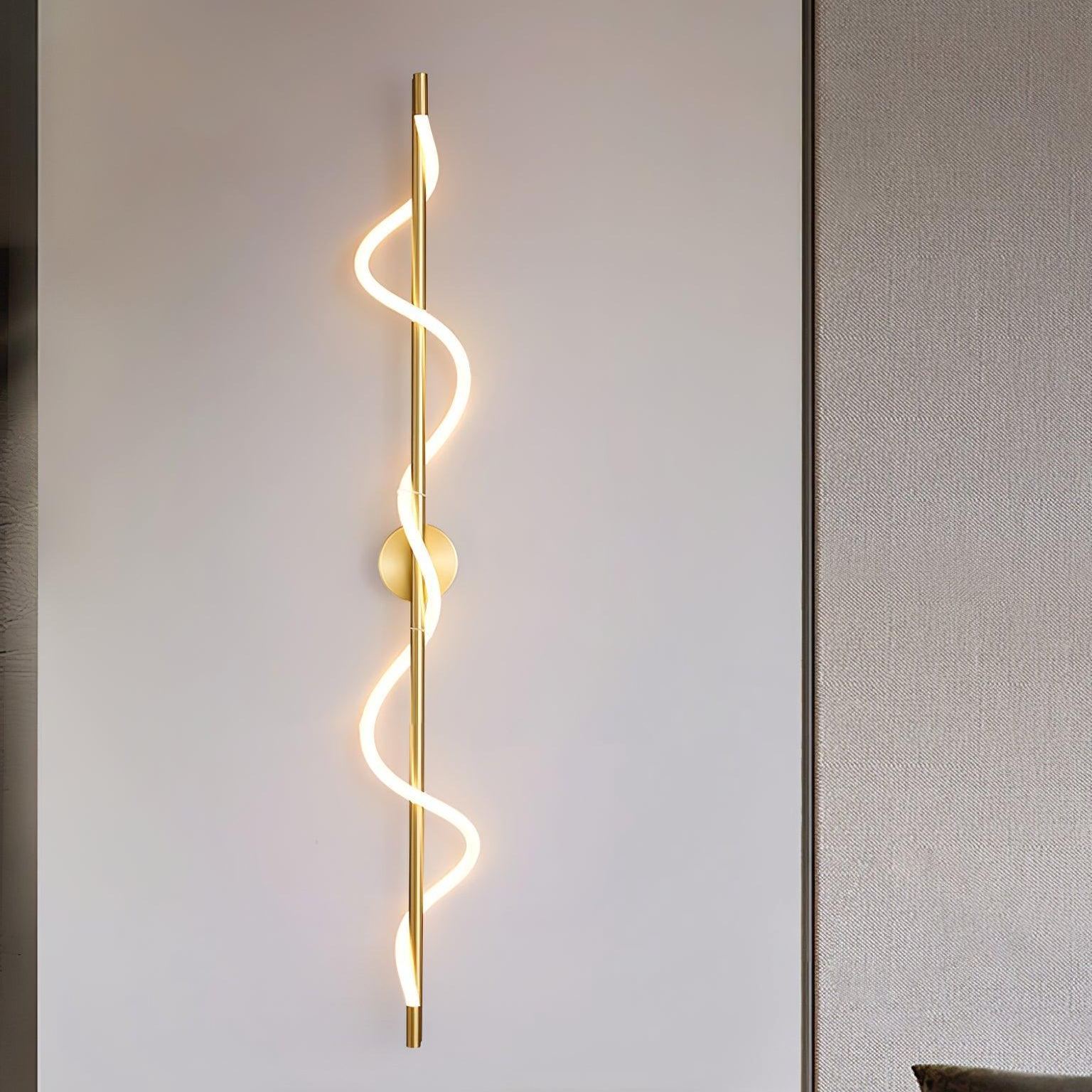 Valentina Modern Flexible Curve Metal Wall Light Living Room Bedroom