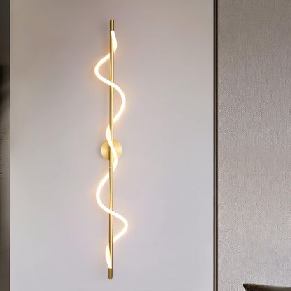 Valentina Modern Flexible Curve Metal Wall Light Living Room Bedroom