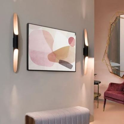 Orr Modern Minimalism Long Metal Wall Light Living Room Bedroom Hallway