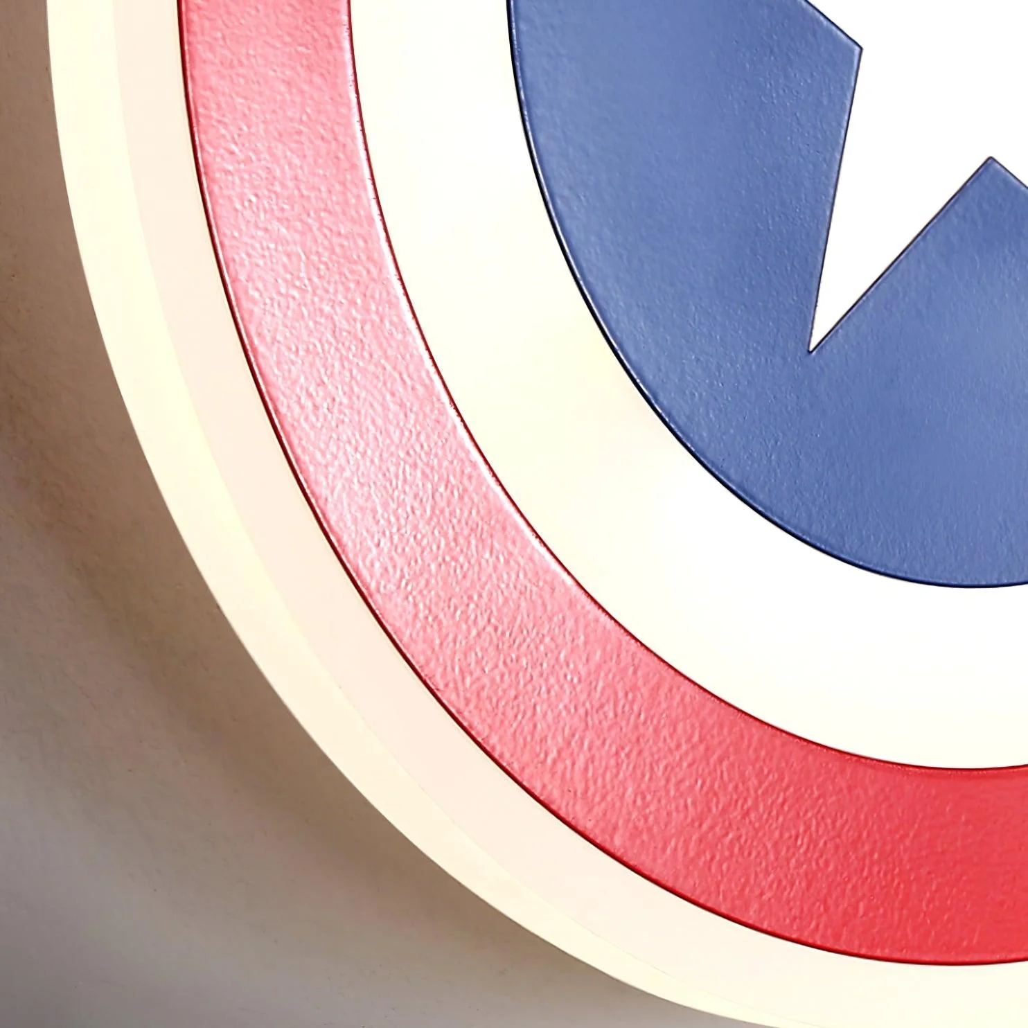 Edge Unusual Captain Red Blue Acrylic Metal Wall Lamp Dining Room Bedroom