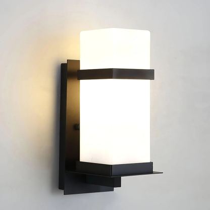 Edge Urban Glass Metal Wall Lamp Garden Park Waterproof