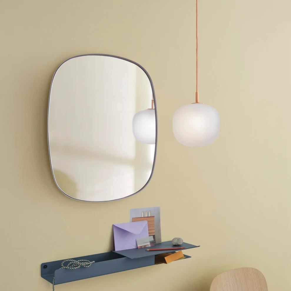Hailie Modern Round Metal Glass Pendant Light Bedroom Dining Room