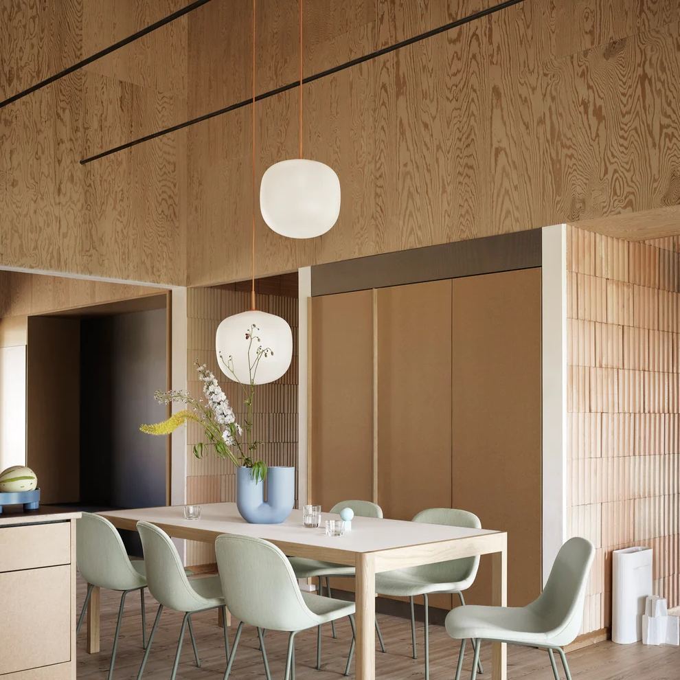 Hailie Modern Round Metal Glass Pendant Light Bedroom Dining Room