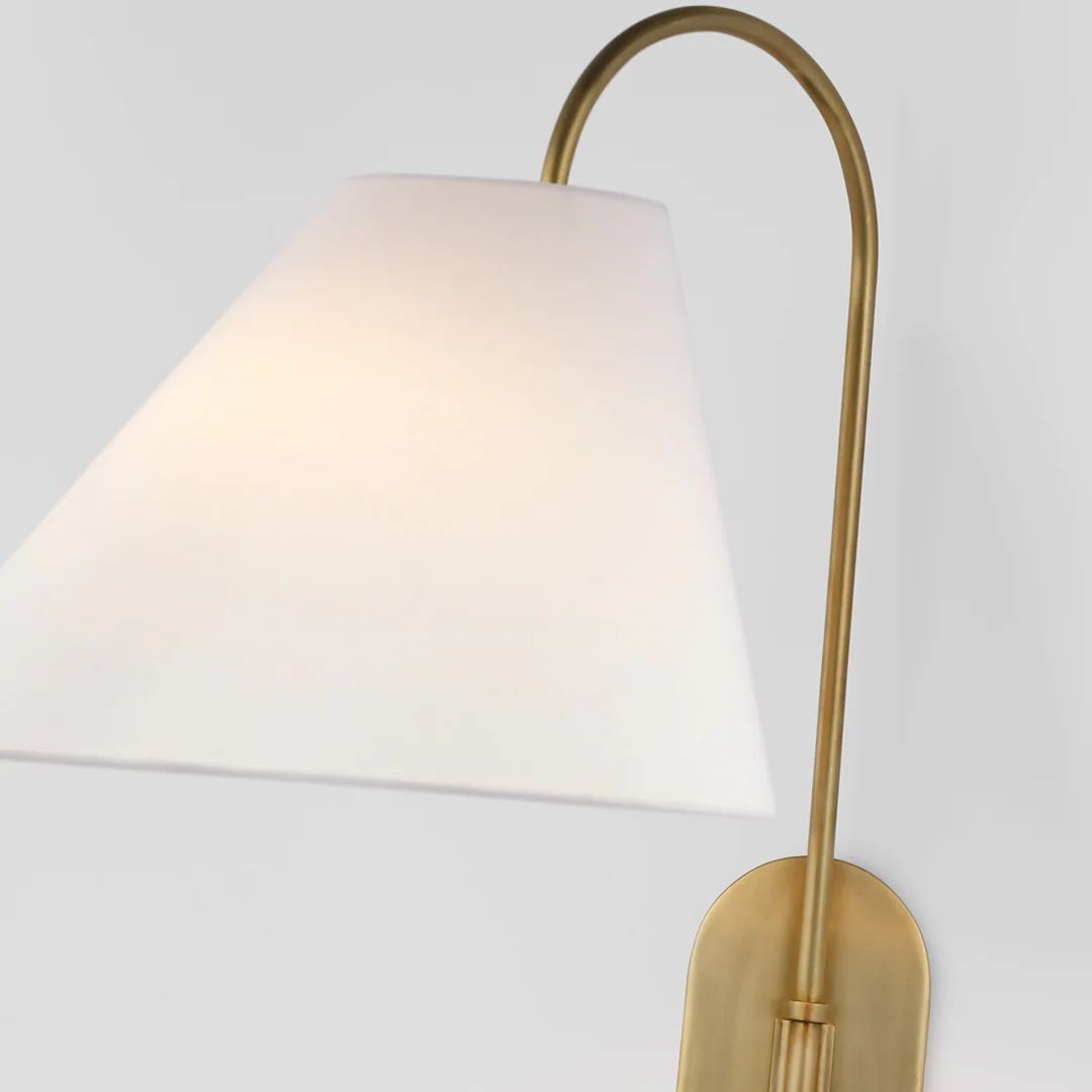 Carins Vintage Classical Metal  Fabric Wall Lamp Bedroom  Dining Room