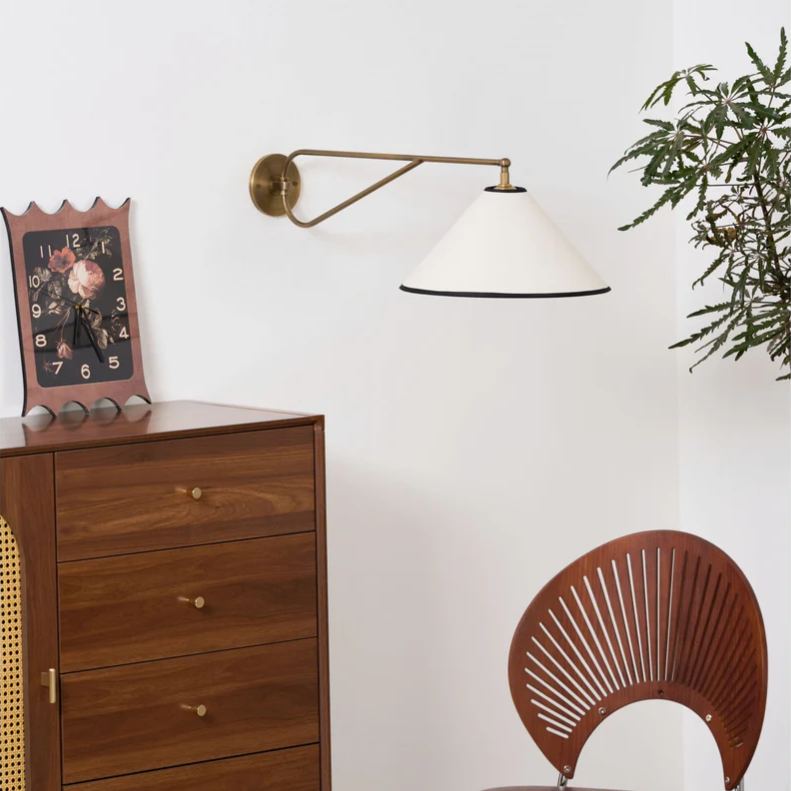 Alessio Vintage Classical Metal Fabric Wall Light Hallway Bedroom