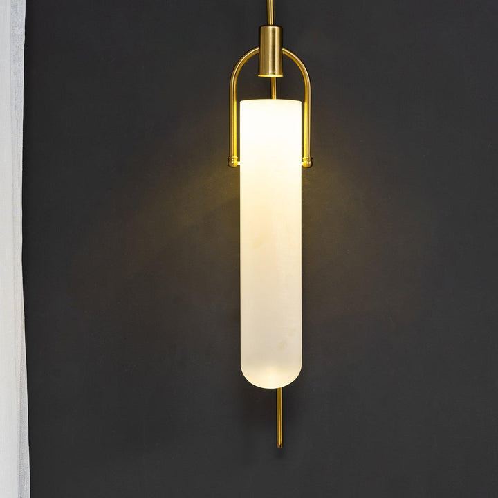 Alessio Minimalism Black Copper Plating Metal Glass Wall Lamp Bedroom Living Room