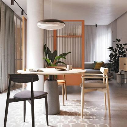 Leilani Nordic Modern Oval Single Pendant Light
