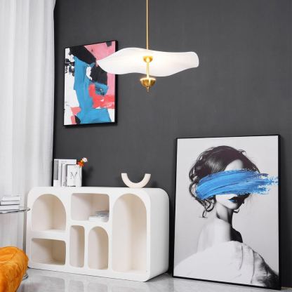 Carins Modern Gold Metal Acrylic Pendant Light Bedroom Living Room