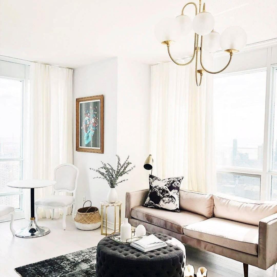 Alessio Vintage Metal Glass Gold Black Pendant Light Bedroom Living Room