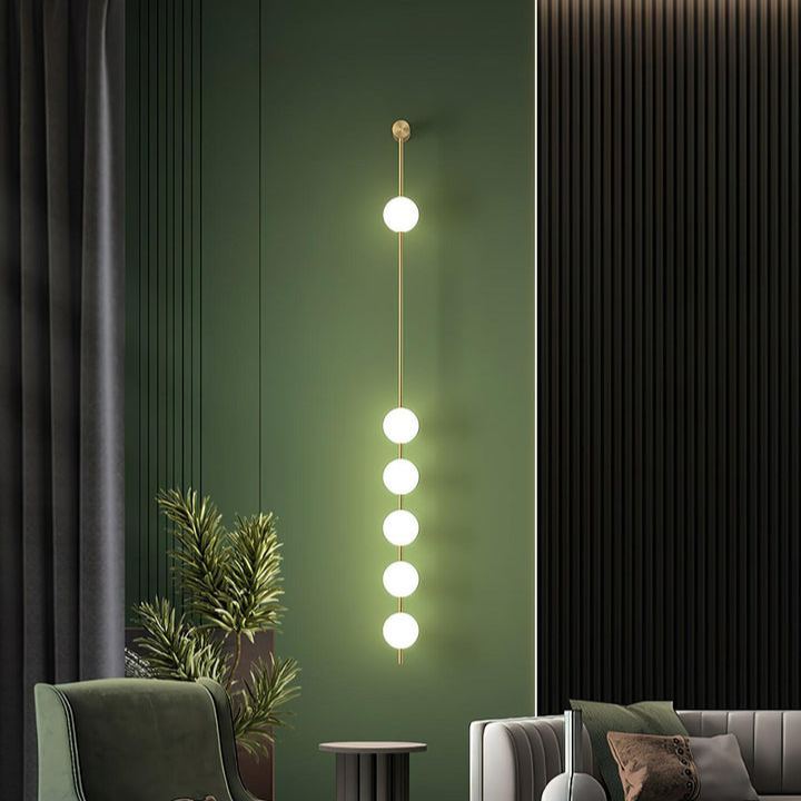 Edge Minimalism Metal Glass Wall Lamp Bedroom Living Room