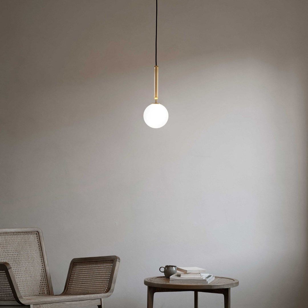 Hailie Minimalism Metal Glass Pendant Light Bedroom Living Room