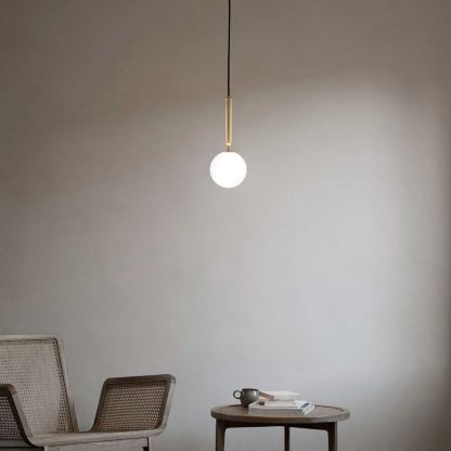 Hailie Minimalism Metal Glass Pendant Light Bedroom Living Room