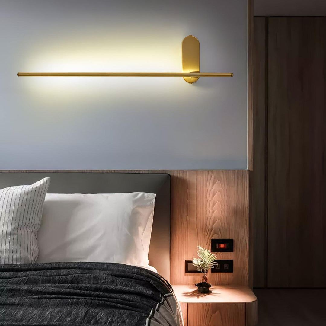 Edge Minimalism Metal Acrylic Wall Lamp Bedroom Living Room