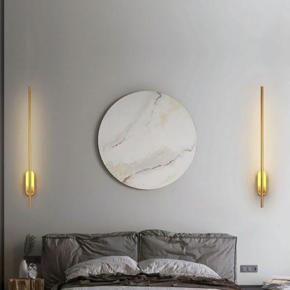 Edge Minimalism Metal Acrylic Wall Lamp Bedroom Living Room