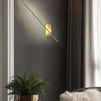 Edge Minimalism Metal Acrylic Wall Lamp Bedroom Living Room