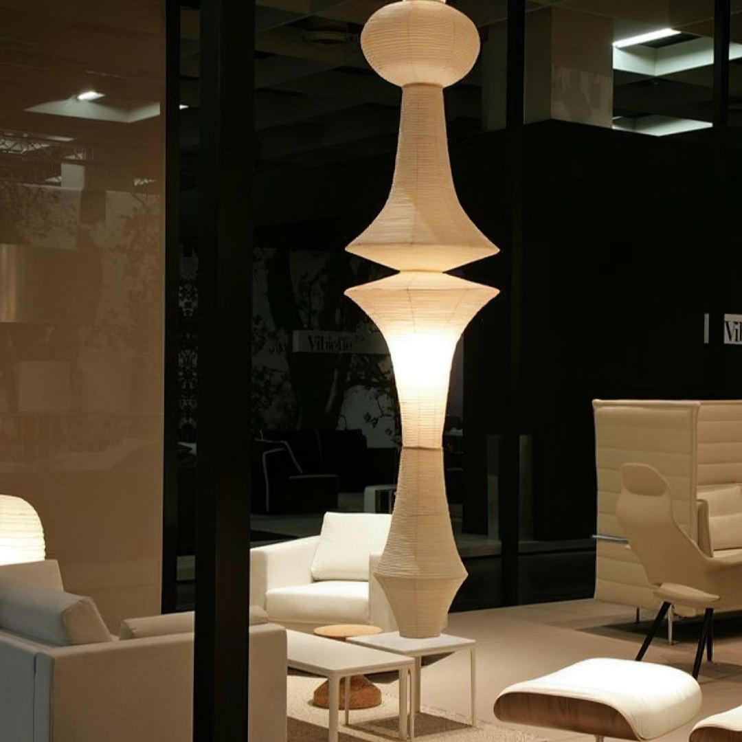 Renée Geometric Style Metal Paper Pendant Light Bedroom Living Room