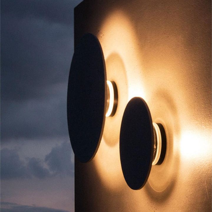 Byers Vintage Round Metal Terrazzo Concrete Wall Lamp Bedoom