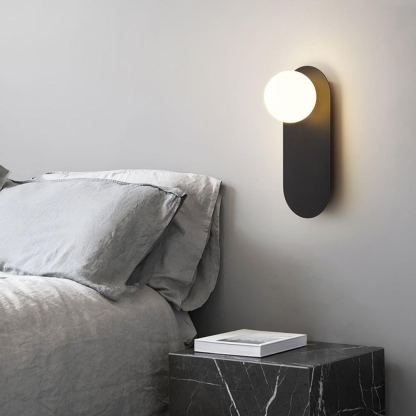 Edge Minimalism Brass Glass Wall Lamp Living Room Bedroom