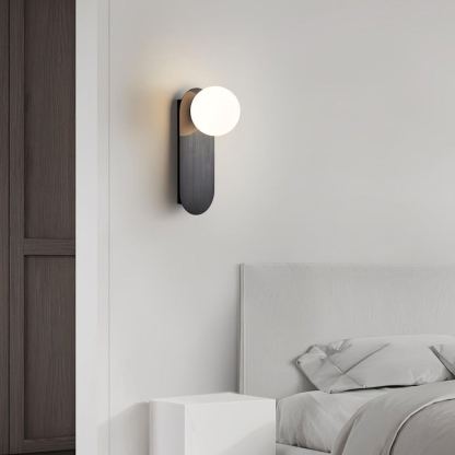 Edge Minimalism Brass Glass Wall Lamp Living Room Bedroom