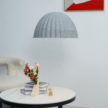 Hailie Modern Bell Metal Felt Pendant Light Living Room Dining Room