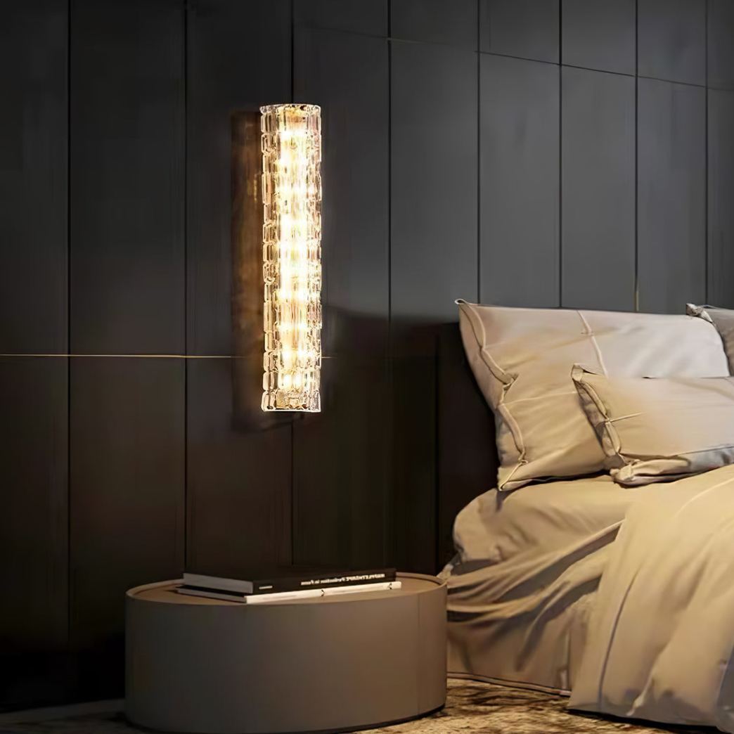 Byers Art Special Brass Glass Wall Lamp Bathroom Bedroom