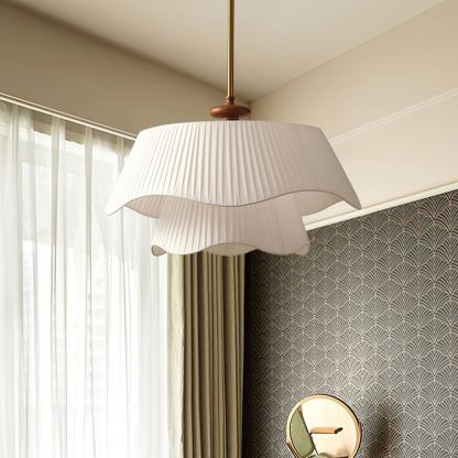 Ozawa Rustic Cottage Metal Glass Wood Pendant Light Living Room Bedroom