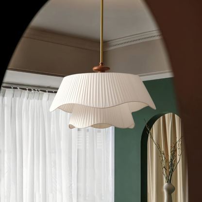 Ozawa Rustic Cottage Metal Glass Wood Pendant Light Living Room Bedroom