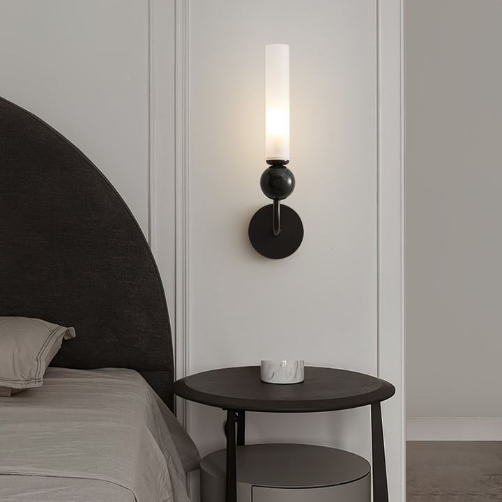 Edge Modern Marble Brass Acrylic Vertical Wall Lamp Living Room Bedroom