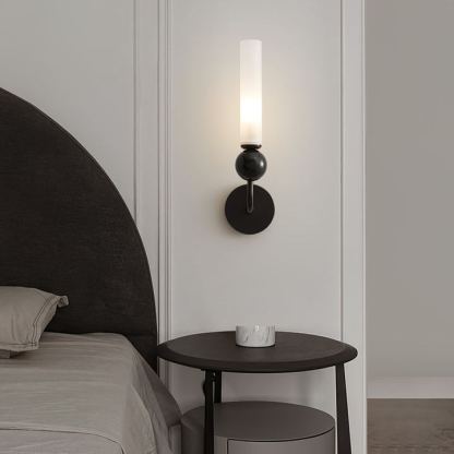 Edge Modern Marble Brass Acrylic Vertical Wall Lamp Living Room Bedroom