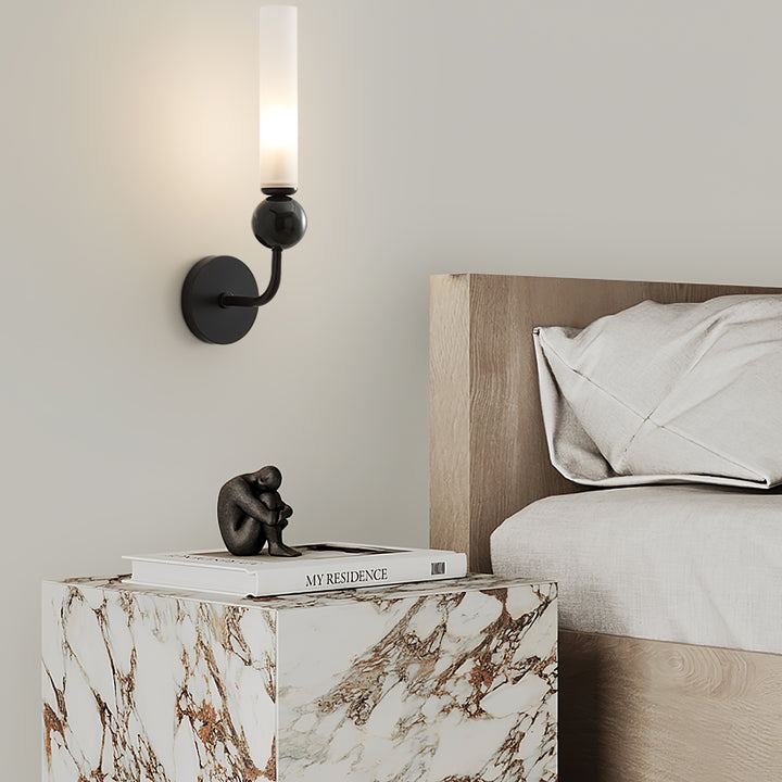Edge Modern Marble Brass Acrylic Vertical Wall Lamp Living Room Bedroom