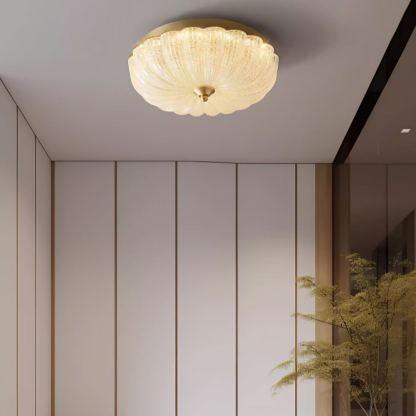 Marilyn Modern Round Metal Glass Ceiling Light Bedroom Living Room