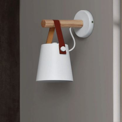 Ozawa Modern Conical Simplicity Wooden Wall Light Living Room
