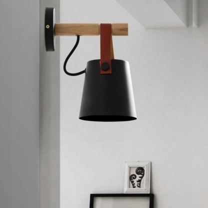 Ozawa Modern Conical Simplicity Wooden Wall Light Living Room
