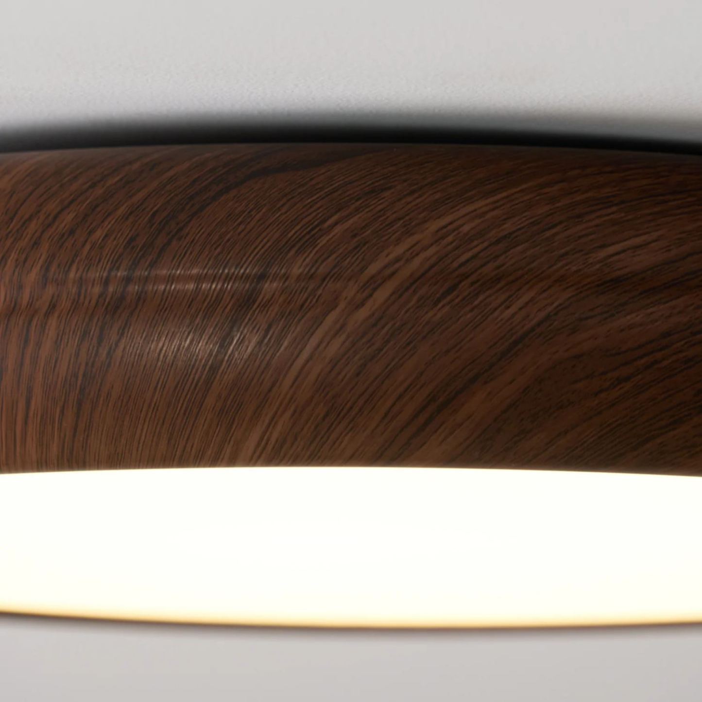 Muto Round Wood Round Ceiling Light Bedroom