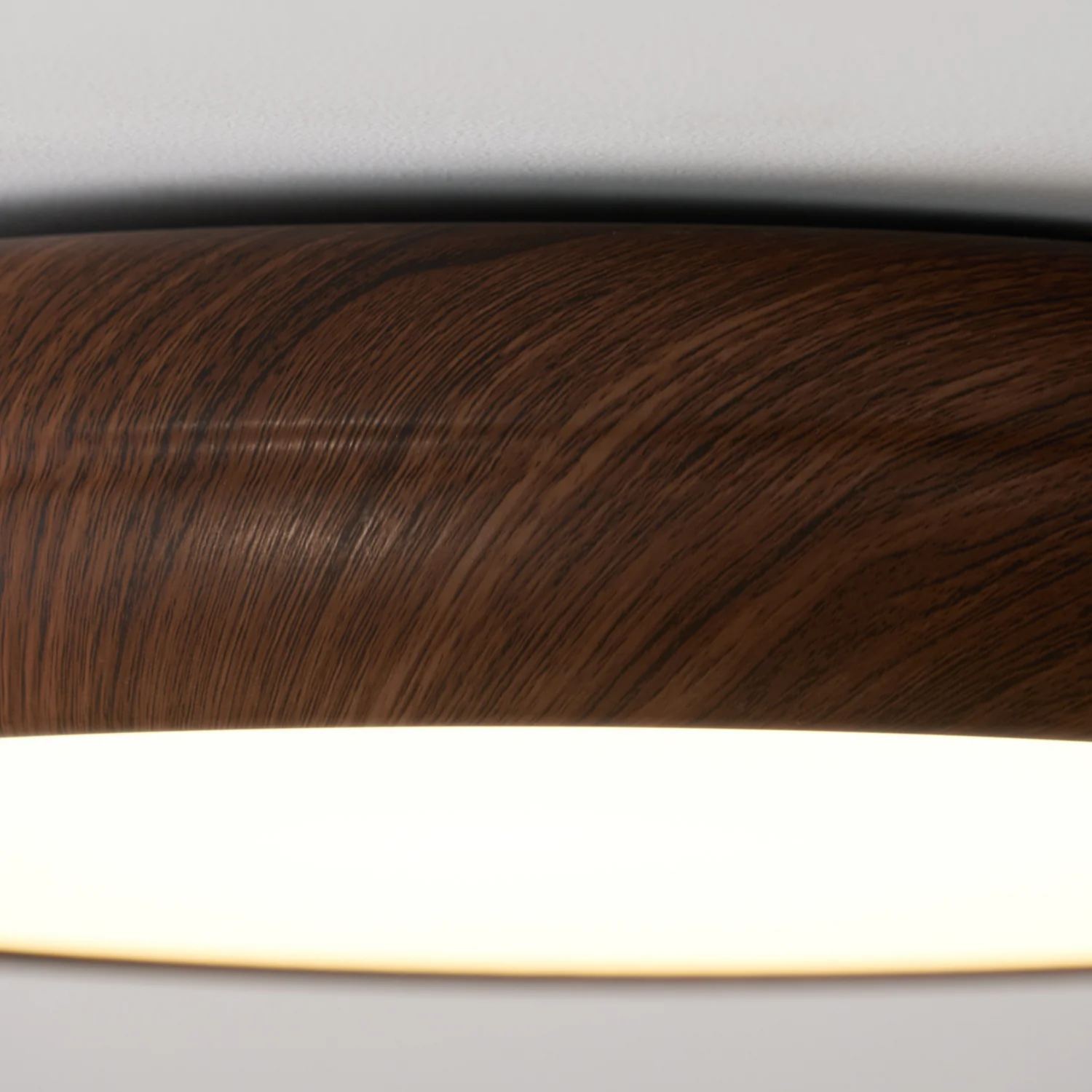 Muto Round Wood Round Ceiling Light Bedroom