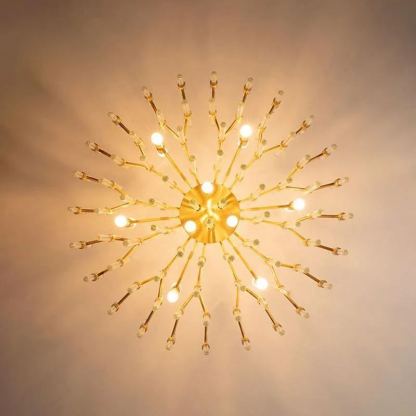 Marilyn Vintage Luxury Antique Brass Chandelier Living Room