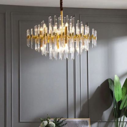 Marilyn Vintage Luxury Antique Brass Chandelier Living Room
